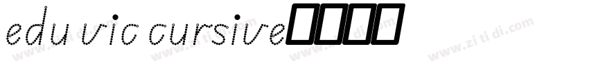 edu vic cursive字体转换